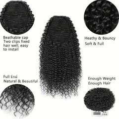 35 56 Cm Afro Puff Drawstring Ponytail Extensions Natural Looking Synthetic Hair