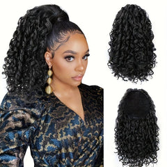 35 56 Cm Afro Puff Drawstring Ponytail Extensions Natural Looking Synthetic Hair