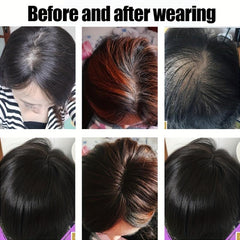 Women's Synthetic Clip In Hair Topper 360 - Seamless Hair Piece