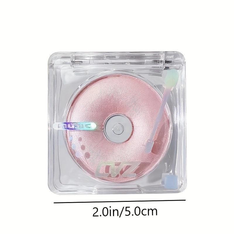 Shimmery Eyeshadow & Highlighter Compact - Glitter Sequins Texture