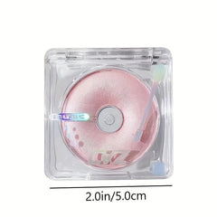 Shimmery Eyeshadow & Highlighter Compact - Glitter Sequins Texture