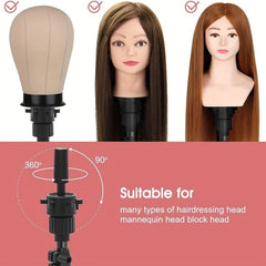 Foldable Adjustable Metal Mannequin Head Stand for Wig Training