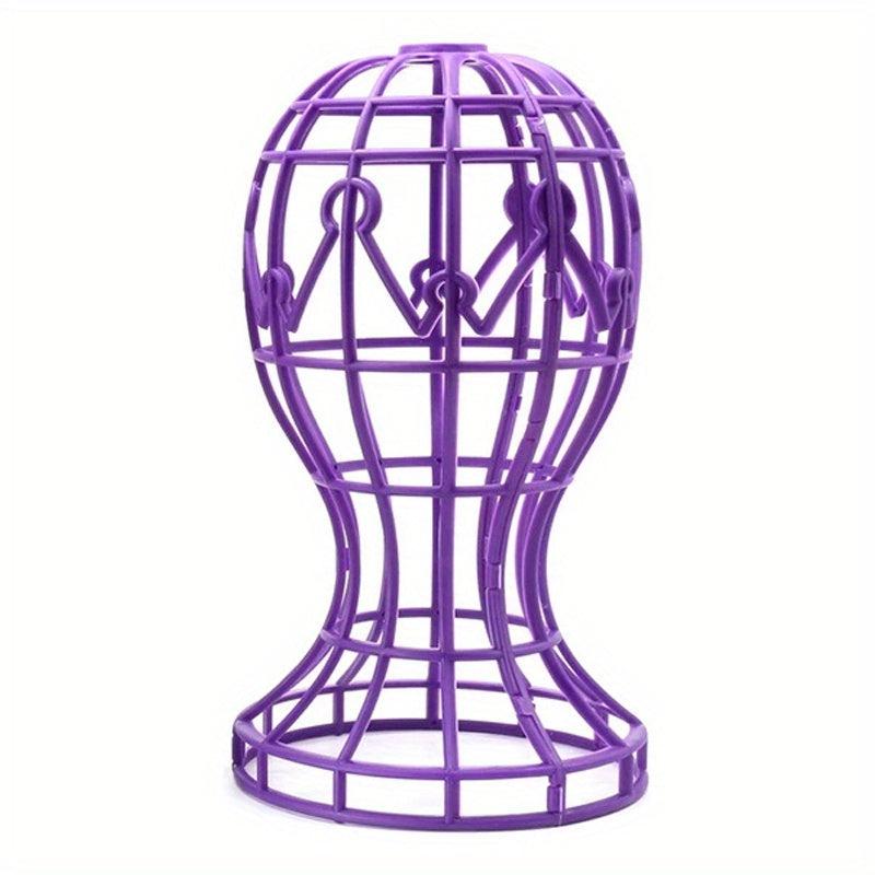 Foldable Wig Display Stand for All Hair Types - Durable and Stylish
