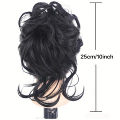 Synthetic Curly Hair Buns Claw Clip Extensions for Women