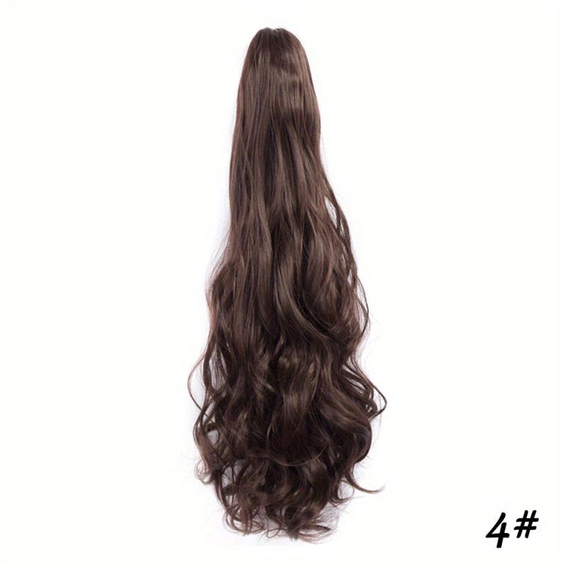Synthetic Claw Clip Ponytail Hair Extension Wavy Hair Clip For Women