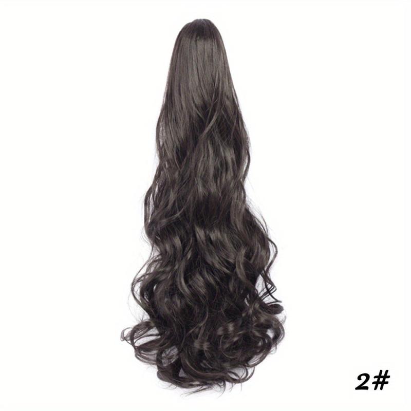 Synthetic Claw Clip Ponytail Hair Extension Wavy Hair Clip For Women