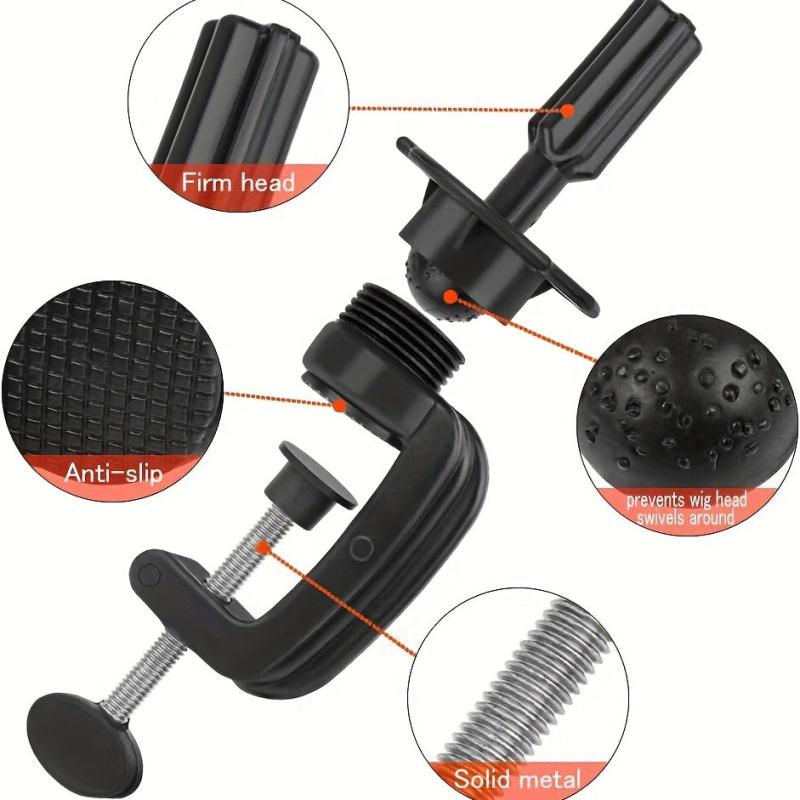 Adjustable Mannequin Holder for Wigs and Hair Training