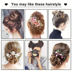 Messy Hair Bun Curly Wavy Hair Piece Updo Hair Extensions