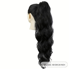 60 96 Cm Body Wave Ponytail Hair Extensions Synthetic Heat Resistant Drawst