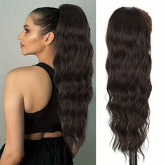 60 96 Cm Body Wave Ponytail Hair Extensions Synthetic Heat Resistant Drawst
