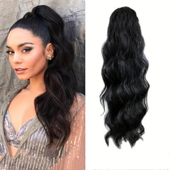 60 96 Cm Body Wave Ponytail Hair Extensions Synthetic Heat Resistant Drawst