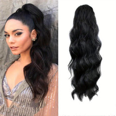 60 96 Cm Body Wave Ponytail Hair Extensions Synthetic Heat Resistant Drawst