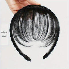 Twist Braid Headband with Fringe Bangs Hair Hoop for Women