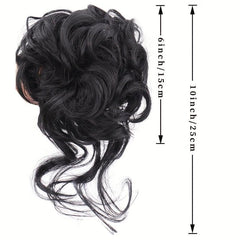 Messy Bun Wavy Hair Scrunchies Extensions Claw Clip In Hair Bun Chignons