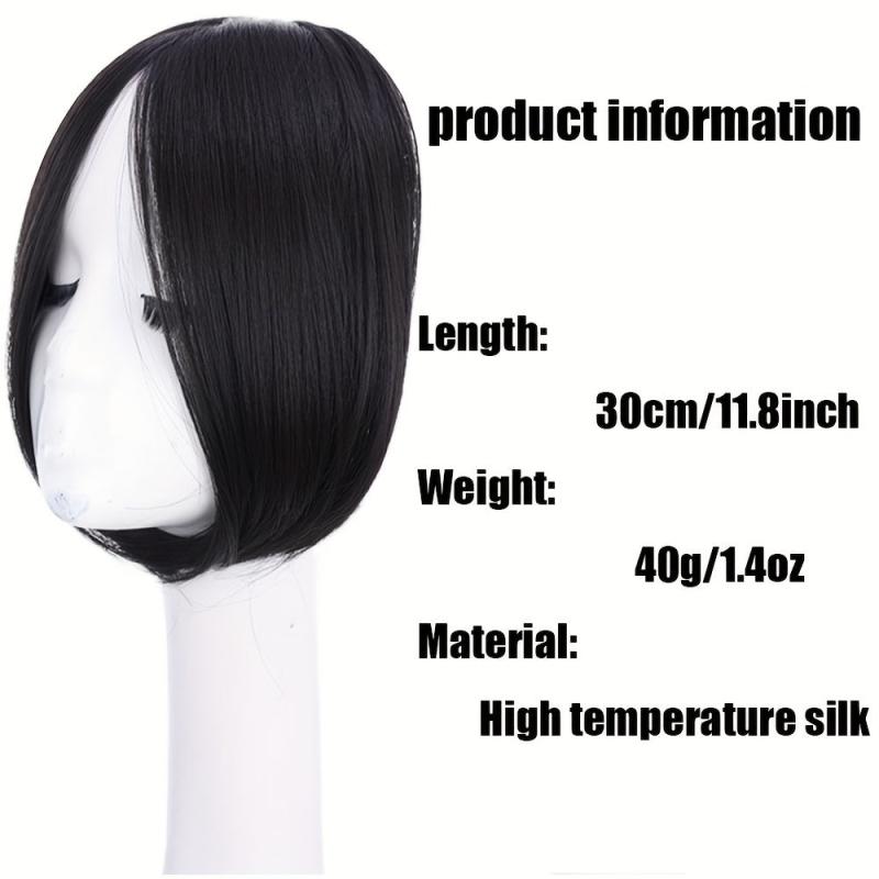 30 48 Cm Bangs Clip In Hairpiece Middle Part Hairpiece for Women