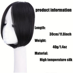 30 48 Cm Bangs Clip In Hairpiece Middle Part Hairpiece for Women