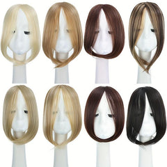 30 48 Cm Bangs Clip In Hairpiece Middle Part Hairpiece for Women