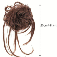 Tousled Updo Messy Hair Bun Curly Wavy Hair Piece Hair Extensions