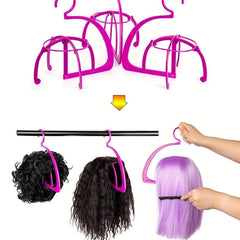 Portable Hanging Wig Stand Collapsible Wig Display Tools