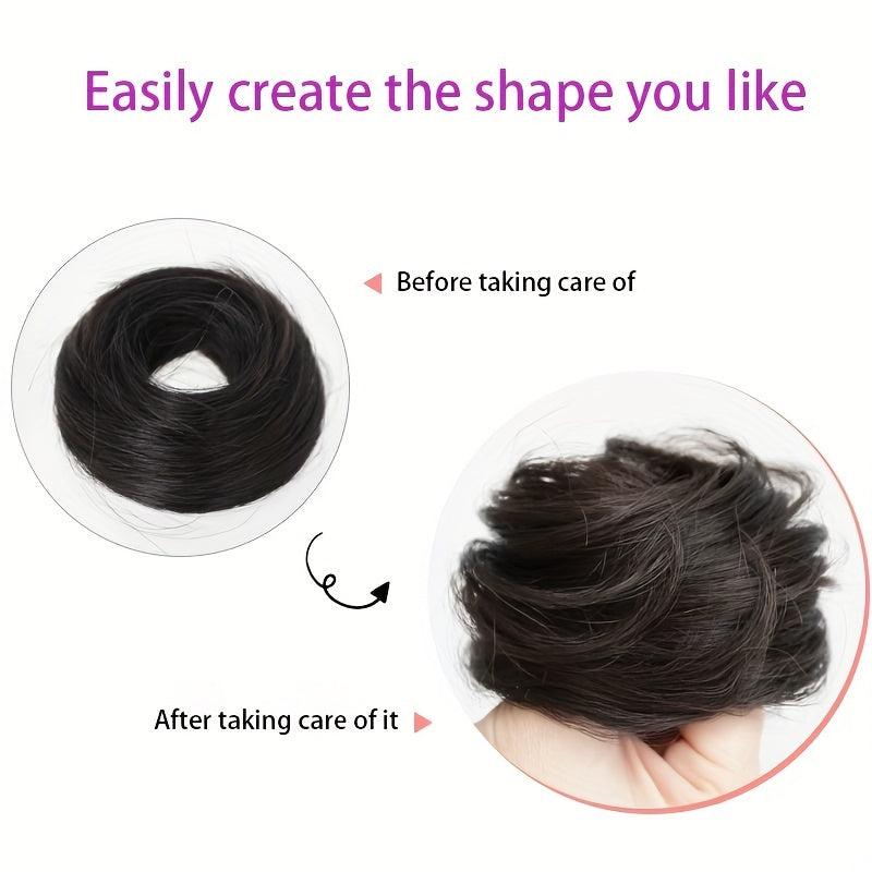 08 cm Chignon Hair Bun for Women Straight Hair