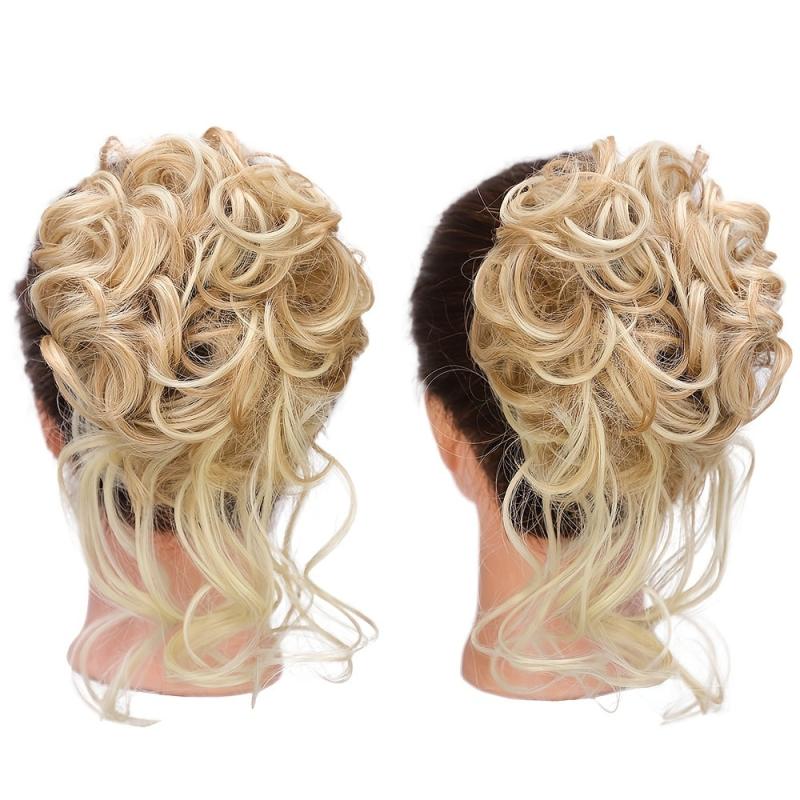 24 Cm Messy Hair Bun Hair Piece Scrunchies Wavy Updo Bun Chignon Hairpiece