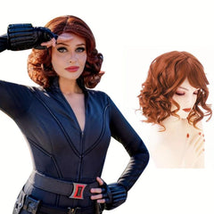 Red Curly Wave Women Wig Costume Cosplay Halloween Hair Wigs