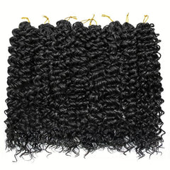 88 Cm Long Curly Crochet Hair Extensions For Women Deep Wave Braiding Hair