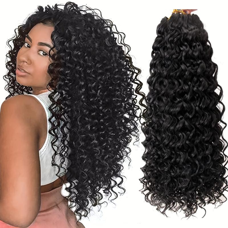 88 Cm Long Curly Crochet Hair Extensions For Women Deep Wave Braiding Hair