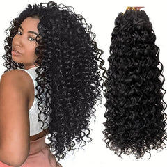 88 Cm Long Curly Crochet Hair Extensions For Women Deep Wave Braiding Hair