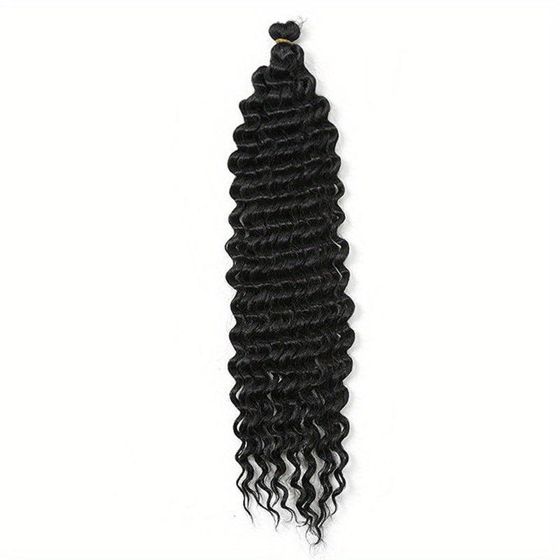 88 Cm Long Curly Crochet Hair Extensions For Women Deep Wave Braiding Hair