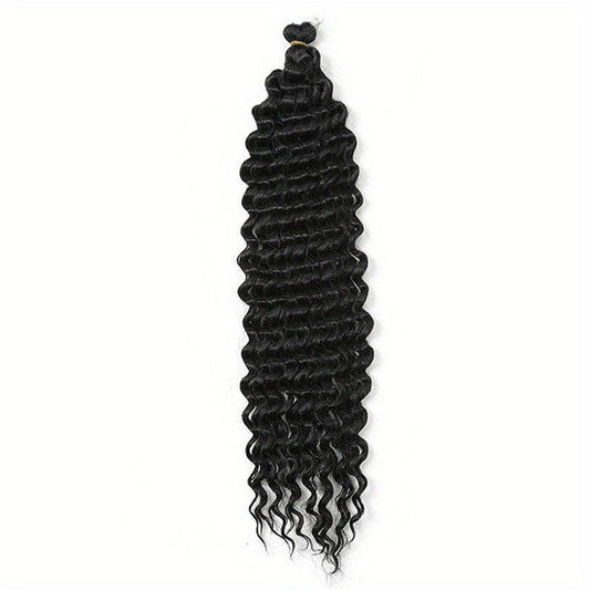 88 Cm Long Curly Crochet Hair Extensions For Women Deep Wave Braiding Hair