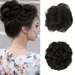 Synthetic Claw Donut Hair Buns Chignon Clip In Extensions