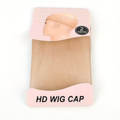2 Pcs Wig Cap Soft & Stretchy Nylon Wig Cap for Women Light Brown Dark Brown