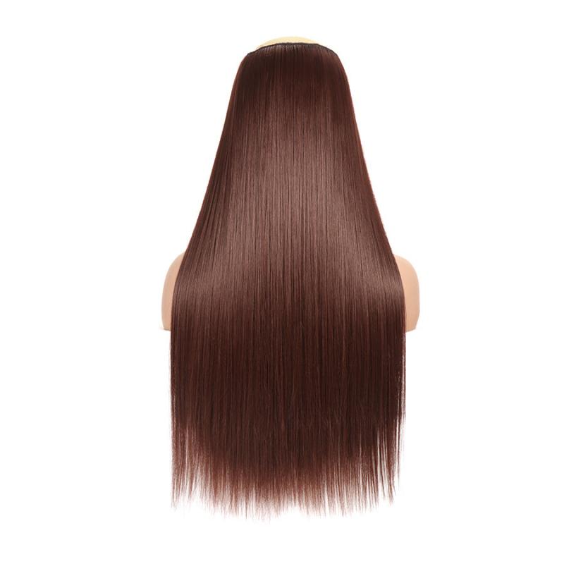 Long Straight Hair Extension 5 Clips High Temp Hair Pieces
