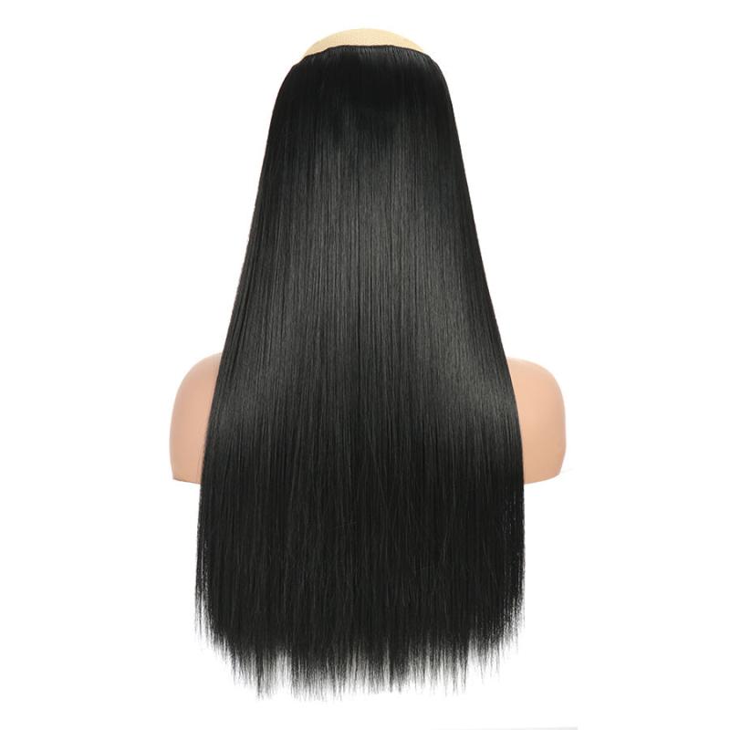 Long Straight Hair Extension 5 Clips High Temp Hair Pieces