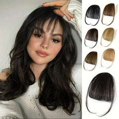 Synthetic Hair Piece Air Bangs With Sideburns