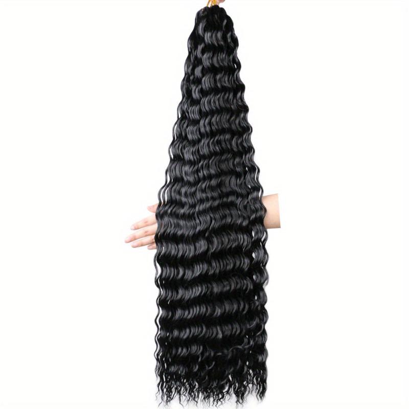 28 Cm Deep Wave Crochet Hair Extensions for Women Girls