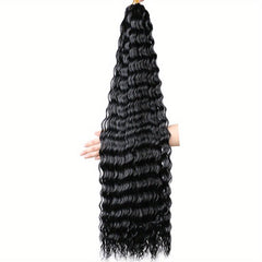 28 Cm Deep Wave Crochet Hair Extensions for Women Girls