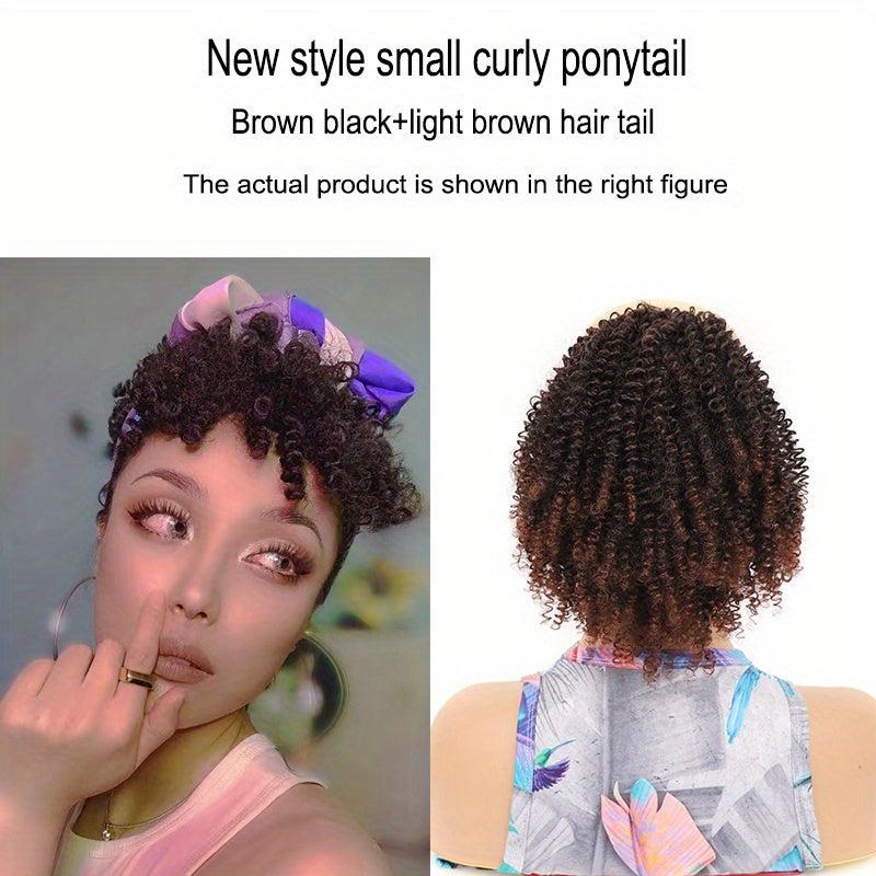 35 56 Cm Ombre Deep Wave Drawstring Ponytail Extensions