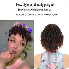 35 56 Cm Ombre Deep Wave Drawstring Ponytail Extensions