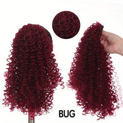 35 56 Cm Ombre Deep Wave Drawstring Ponytail Extensions