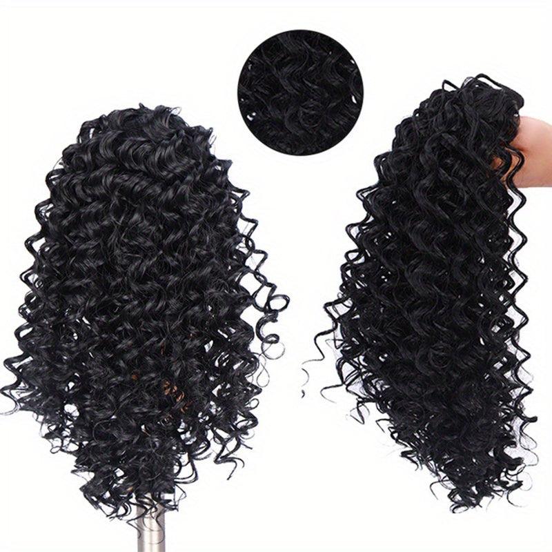 35 56 Cm Ombre Deep Wave Drawstring Ponytail Extensions