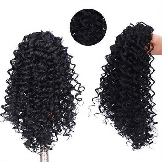 35 56 Cm Ombre Deep Wave Drawstring Ponytail Extensions