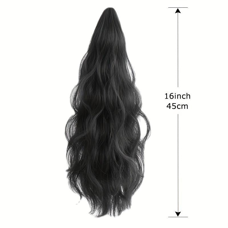 Long Curly Ponytail Extension Claw Clip Heat Resistant Synthetic Hair