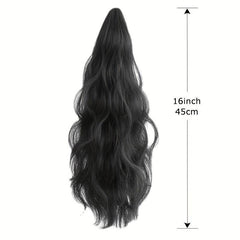 Long Curly Ponytail Extension Claw Clip Heat Resistant Synthetic Hair