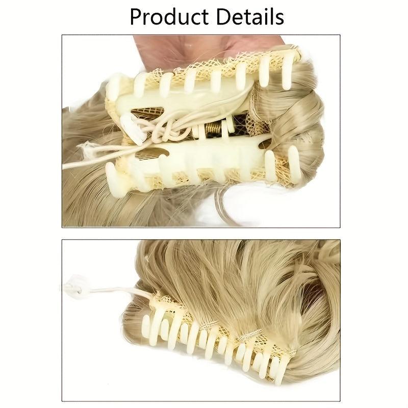 Long Curly Ponytail Synthetic Claw Clip Hair Extensions 55 Natural Look