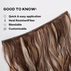 Ombre Water Wavy Hair Extension 55 88 Cm