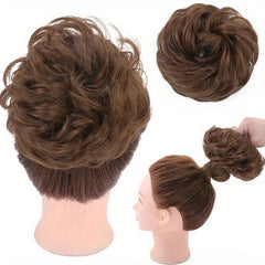 Women's Curly Hair Bun Updo Scrunchie Chignon Hair Piece Extensions