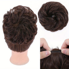 Women's Curly Hair Bun Updo Scrunchie Chignon Hair Piece Extensions