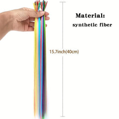 I Tip Synthetic Rainbow Hair Extensions DIY Hair Accessory 40